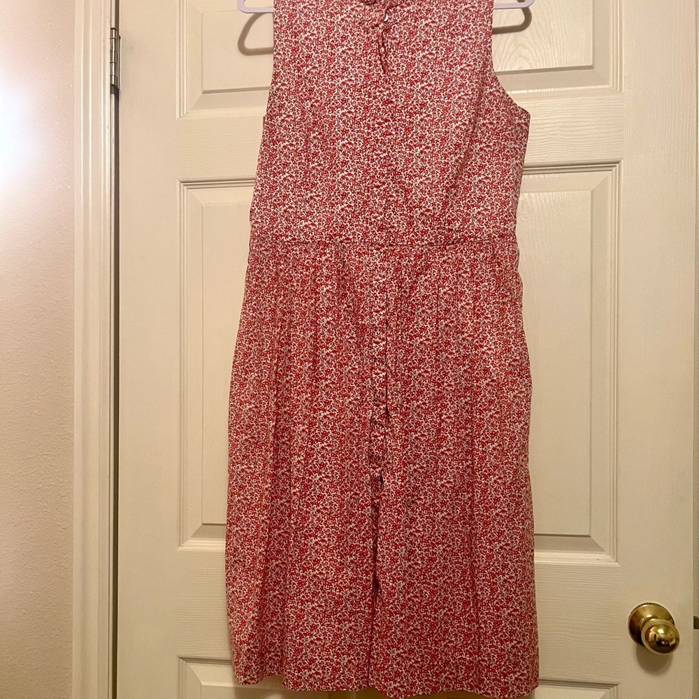 Floral Red Dress
